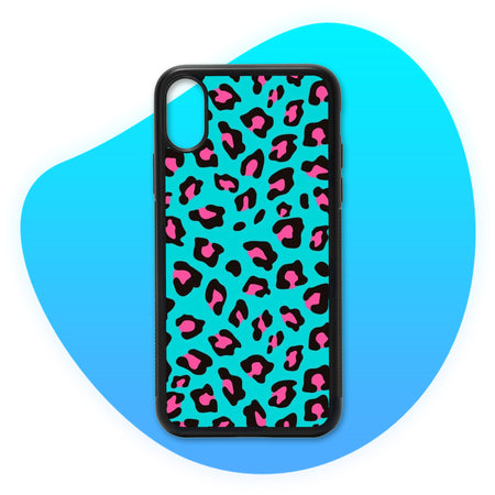 Coque camouflage Léopard Bleu & Rose - Coque de téléphone TropiCase