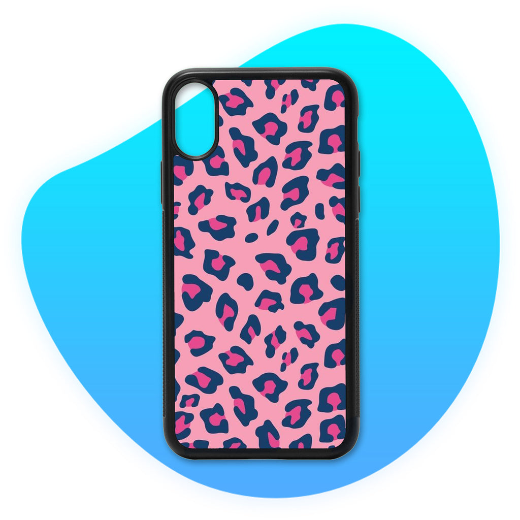 Coque camouflage Léopard Rose & Bleu - Coque de téléphone TropiCase