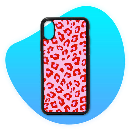 Coque camouflage Léopard Rouge & Rose - Coque de téléphone TropiCase