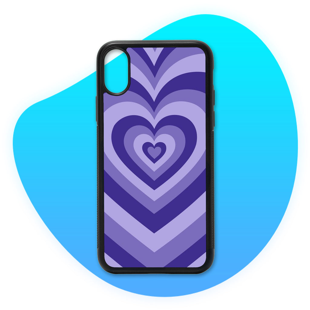 Coque Coeurs profonds Violet foncé - Coque de téléphone TropiCase