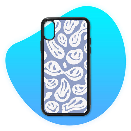 Coque Smileys Déformés Gris - Coque de téléphone TropiCase