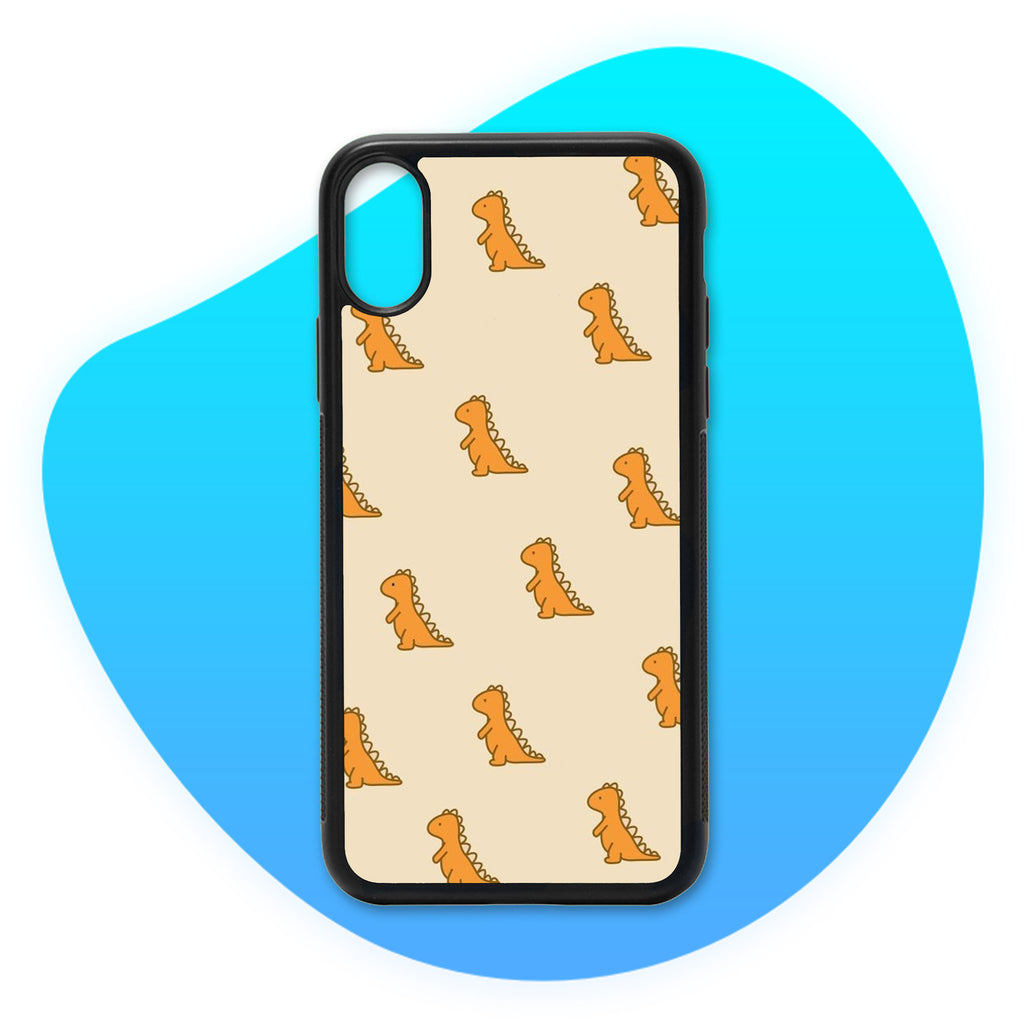 Coque Dinosaures Orange clair - Coque de téléphone TropiCase