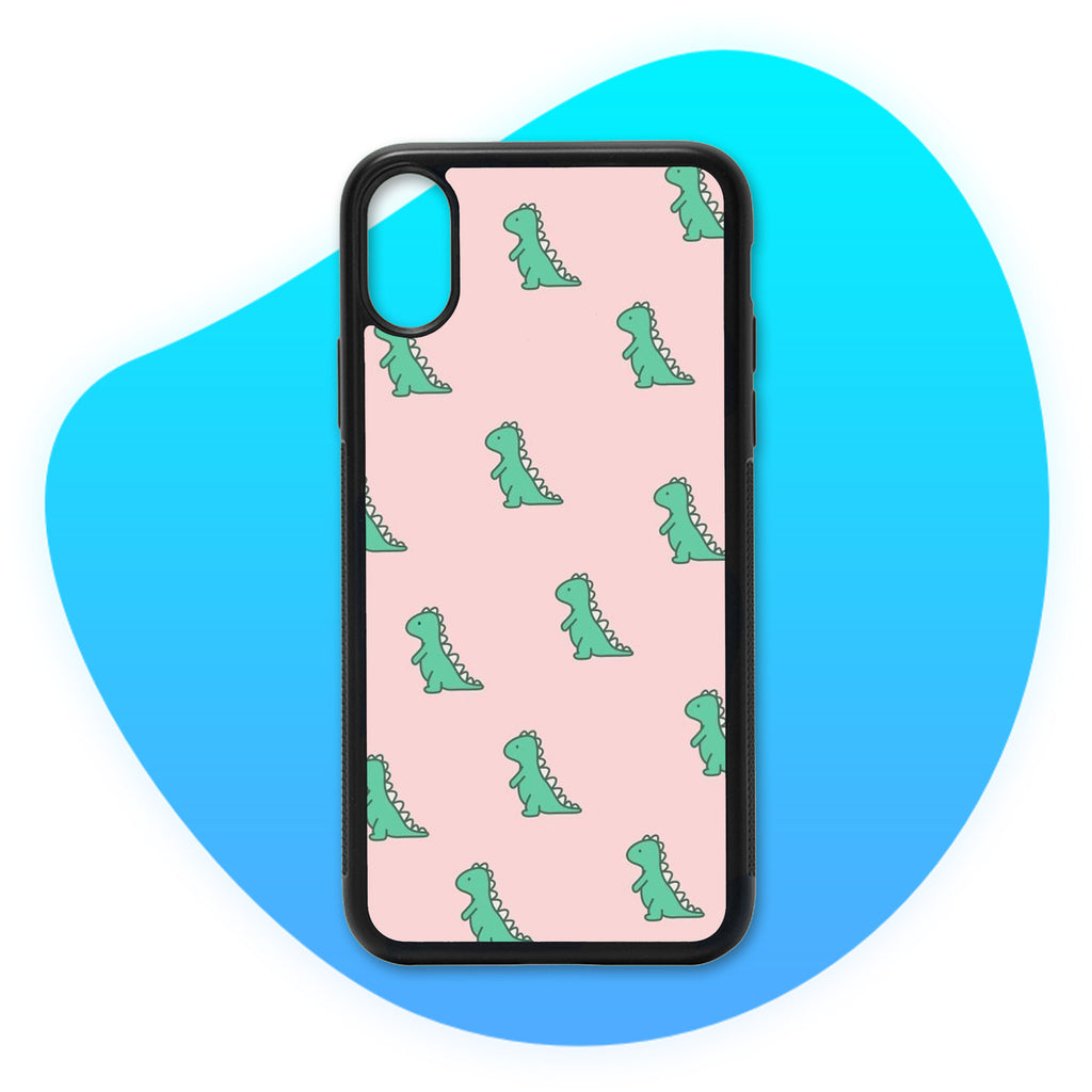 Coque Dinosaures Rose & Vert - Coque de téléphone TropiCase