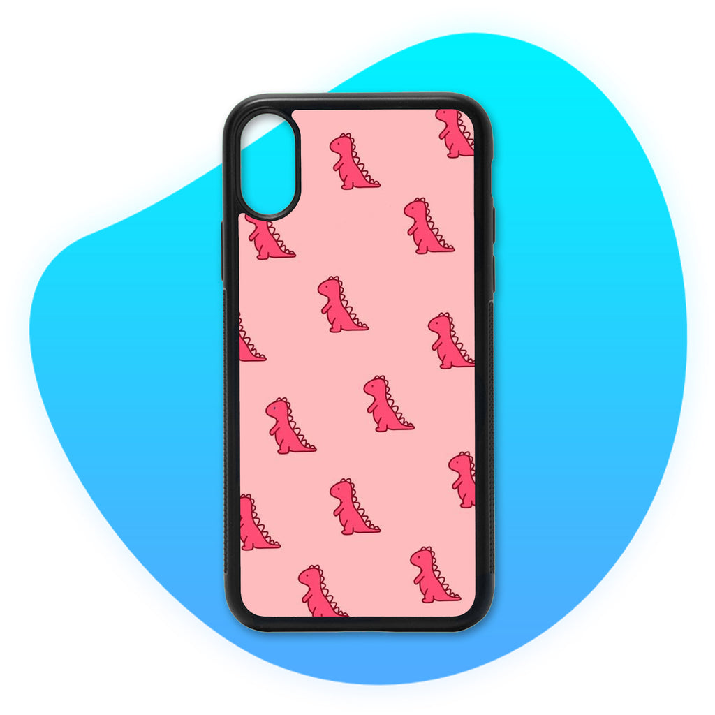 Coque Dinosaures Rouge & Rose - Coque de téléphone TropiCase