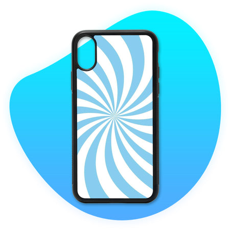 Coque Spirales Blanc & Bleu - Coque de téléphone TropiCase