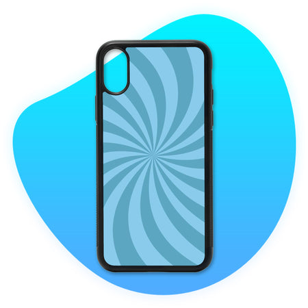 Coque Spirales Bleu clair - Coque personnalisée TropiCase